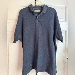 NaturaLife Men’s Knit Blue Polo Shirt/Sweater Top siz XL Preppy July 4th